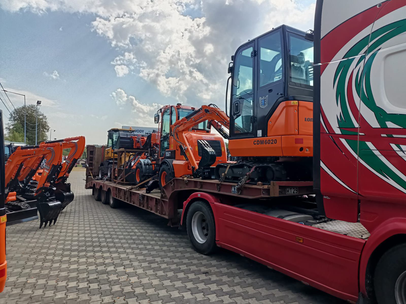 Transport maszyn budowlanych